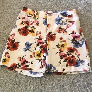 Gloria Vanderbilt Amanda floral shorts womens size 8